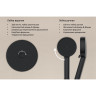 Душевая система IDEAL STANDARD CERATHERM T25+ в комплекте с термостатическим смесителем для душа черный A7210XG