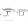 Полупьедestal IDEAL STANDARD DAYLIGHT W317101